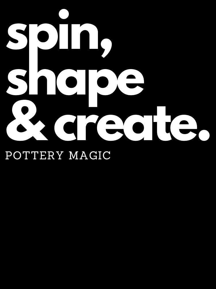 Pottery magic: spin, shape, create by FluxAuraTees