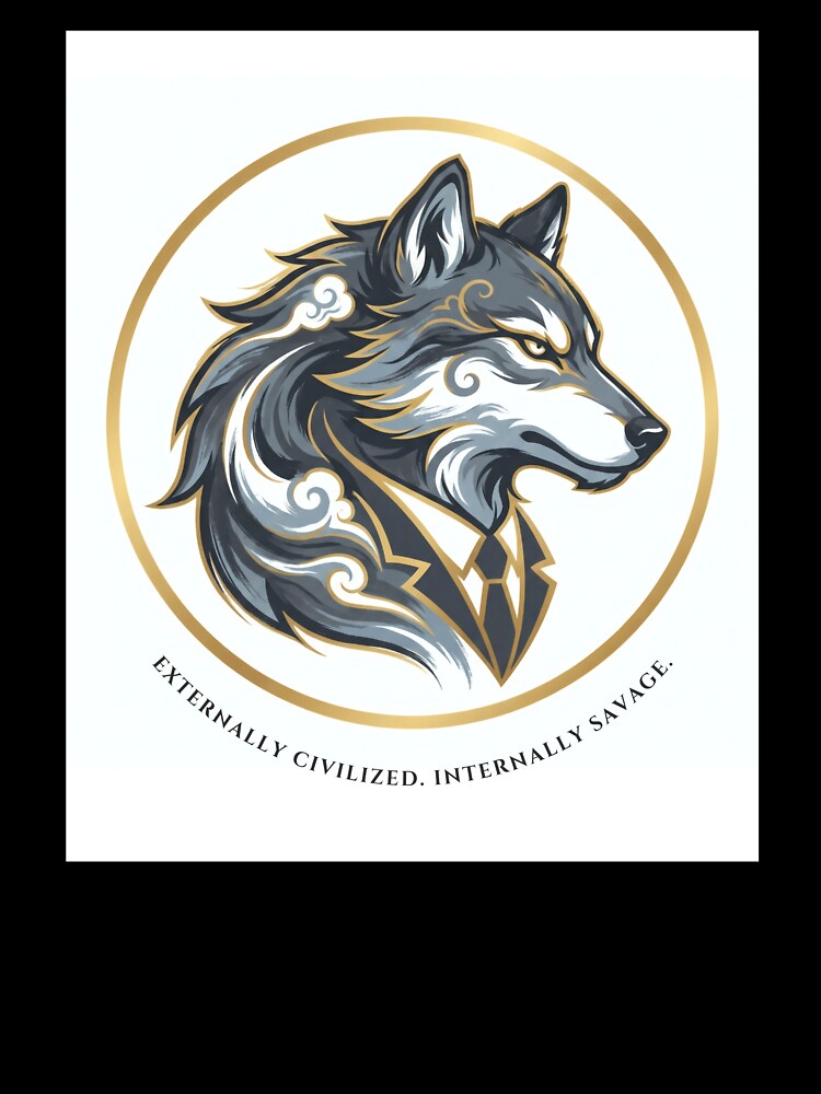 Corporate Wolf: Externally Civilized, Internally Savage - Dark Humor Art by Top-Tier Thinking