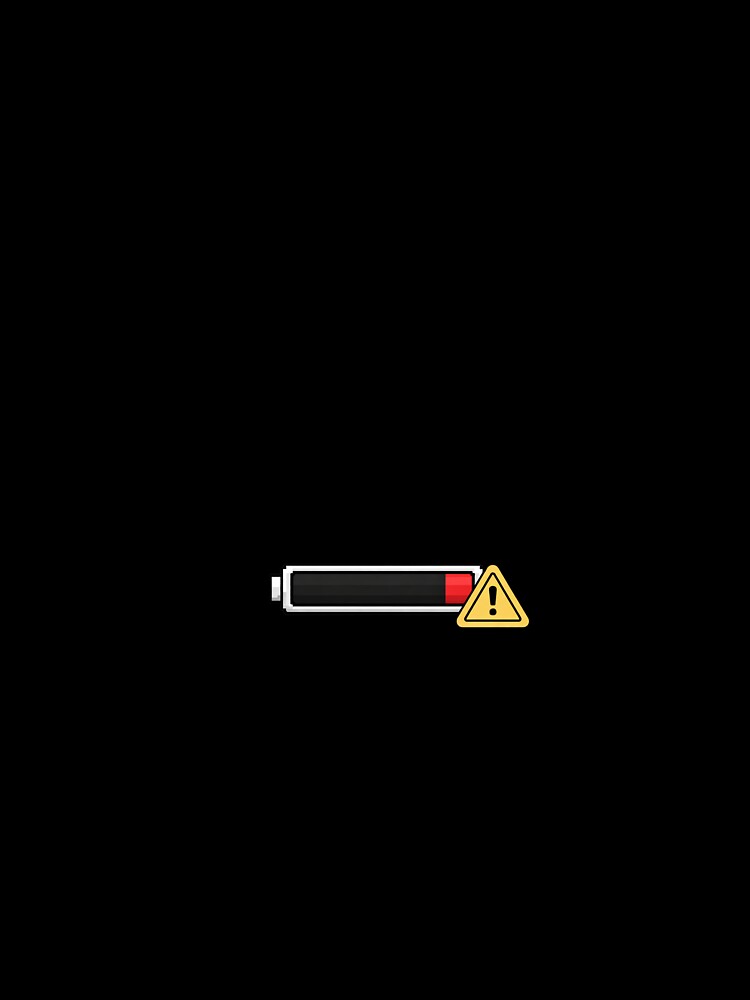 Low Battery Warning Icon – Minimalist Energy Critical Design by PikureShop