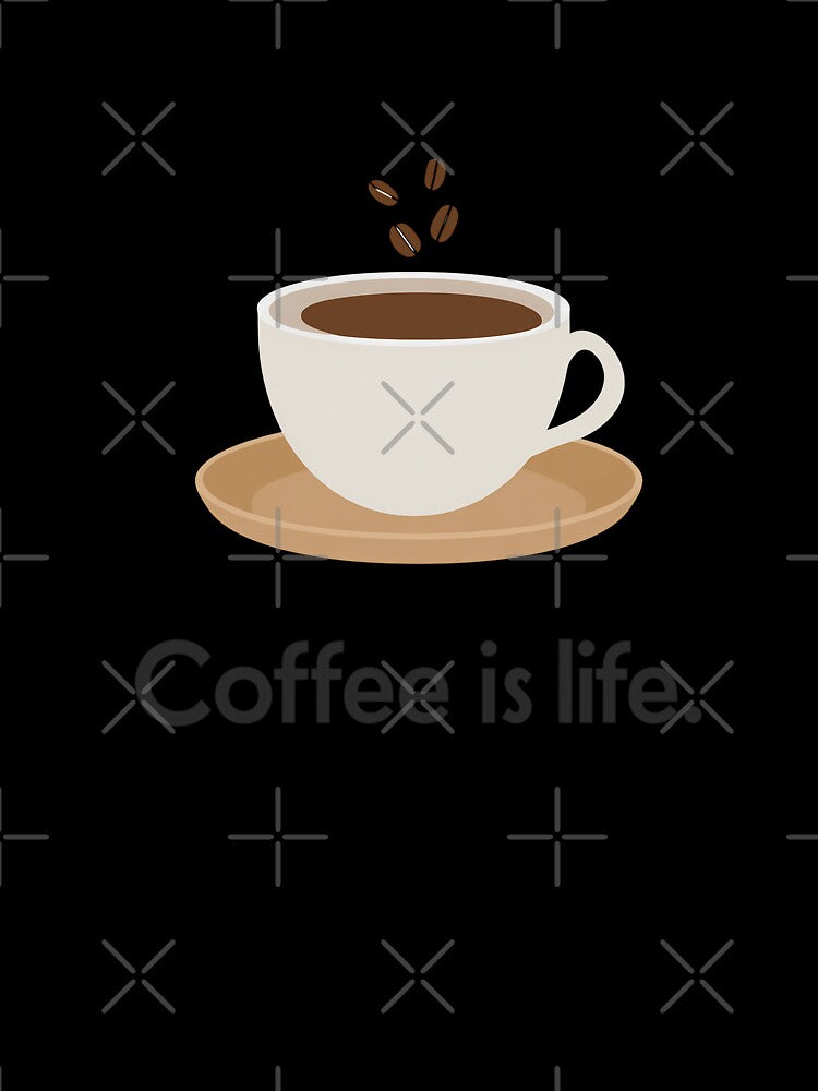 Minimalist Coffee Cup Illustration Coffee Is Life by BobaBunny76