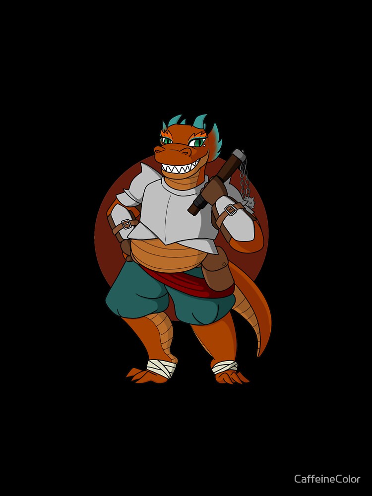Dragonborn Barbarian by CaffeineColor