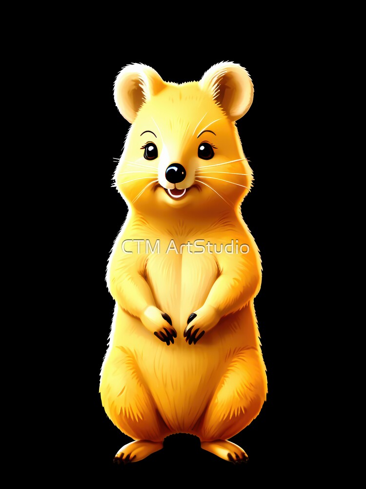 Happy Quokka Cartoon Design by CTM ArtStudio