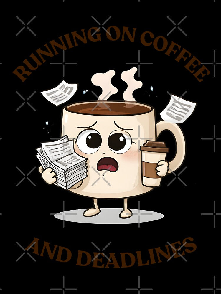 Even My Coffee Has Deadlines Mugs by SeNsArtGallery