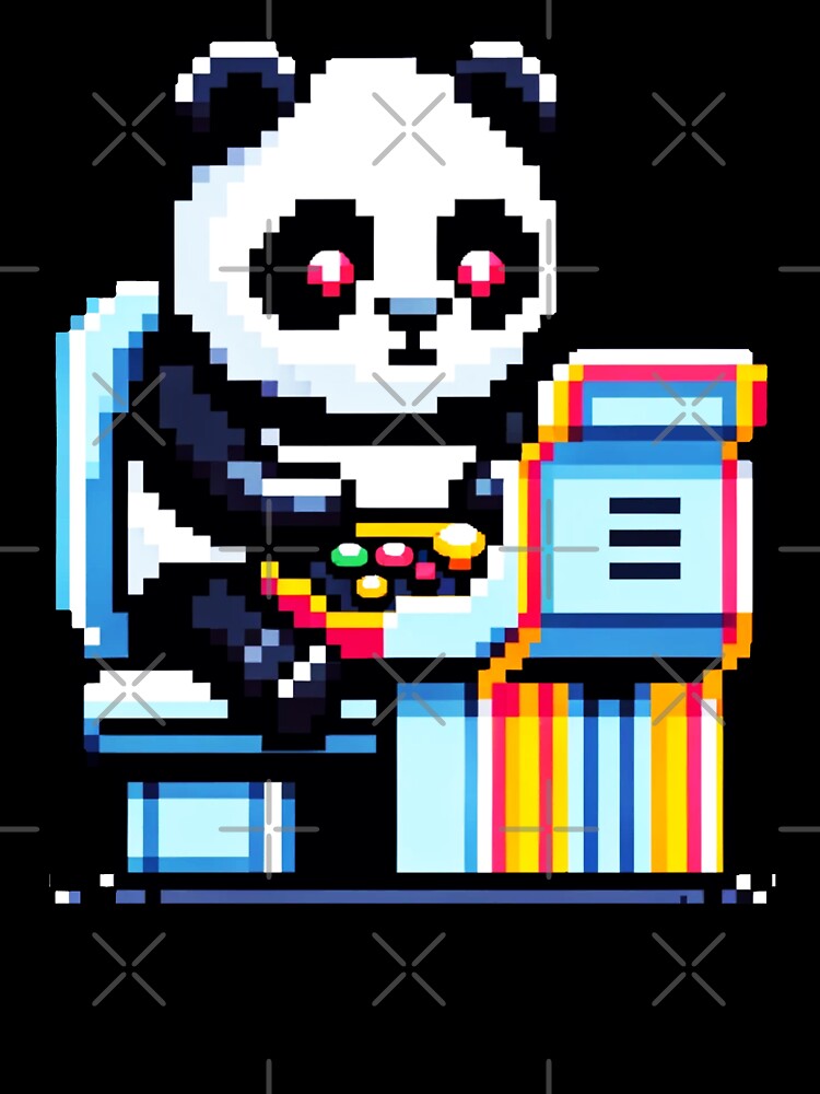 Arcade Panda Gamer by PixelPunkster