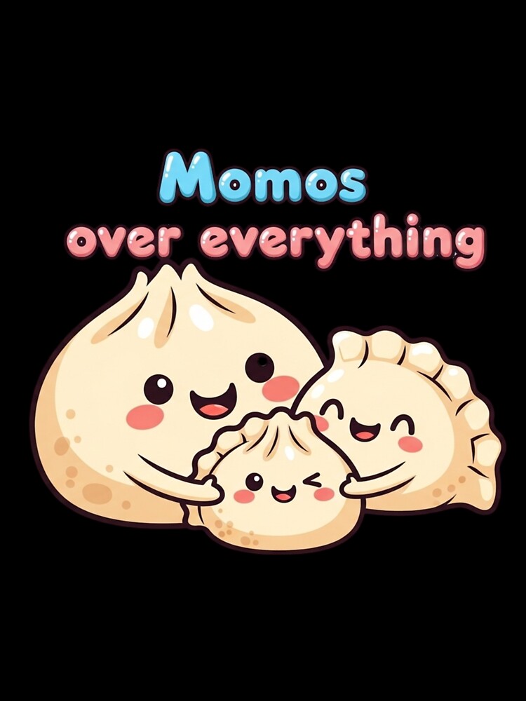 Cute Momos Food Art by NiluDigiStudio