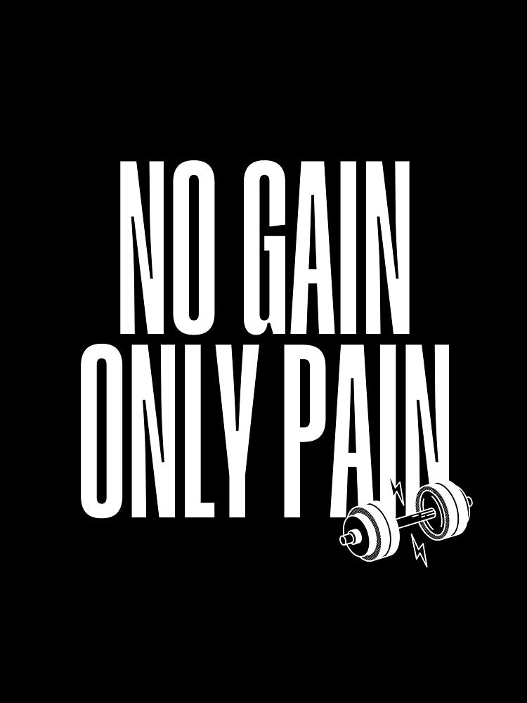 NO GAIN, ONLY PAIN DARK by semihemre