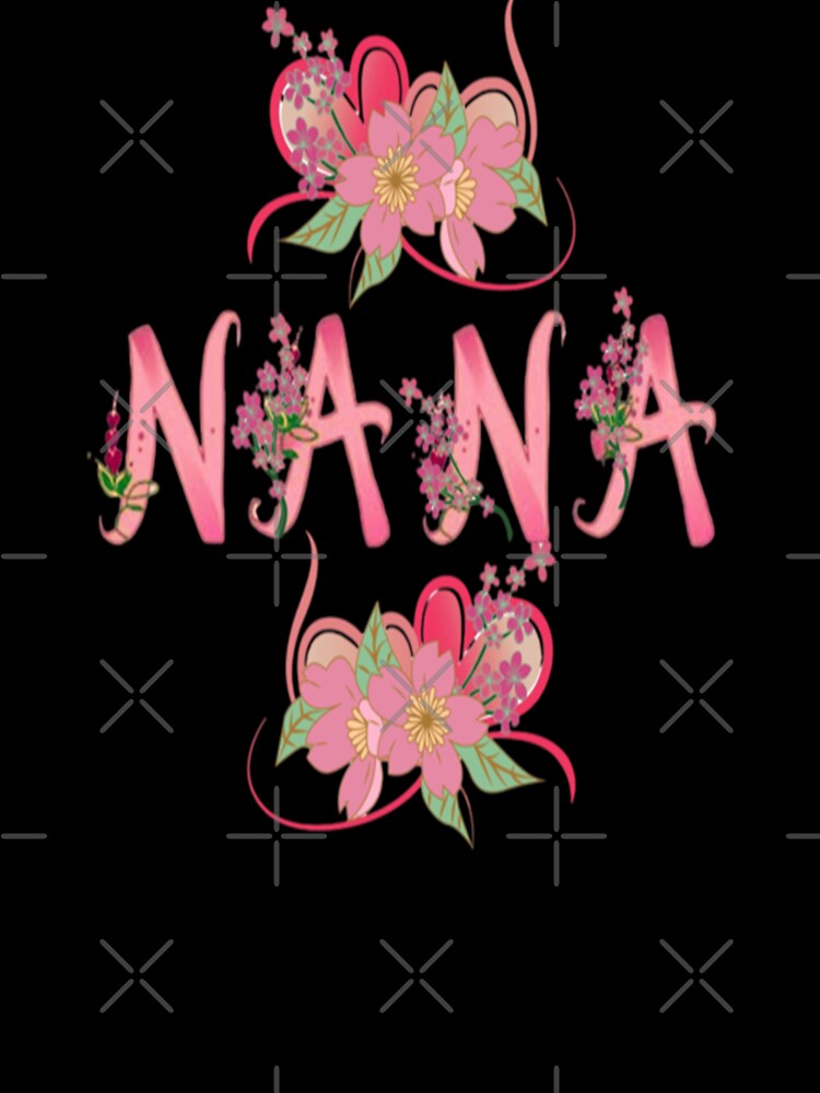 Nana Word With Flowers, Bohemian Mothersday Stepmom Mothersday, Super Mom Super Wife Mothersday by Adri Barnard
