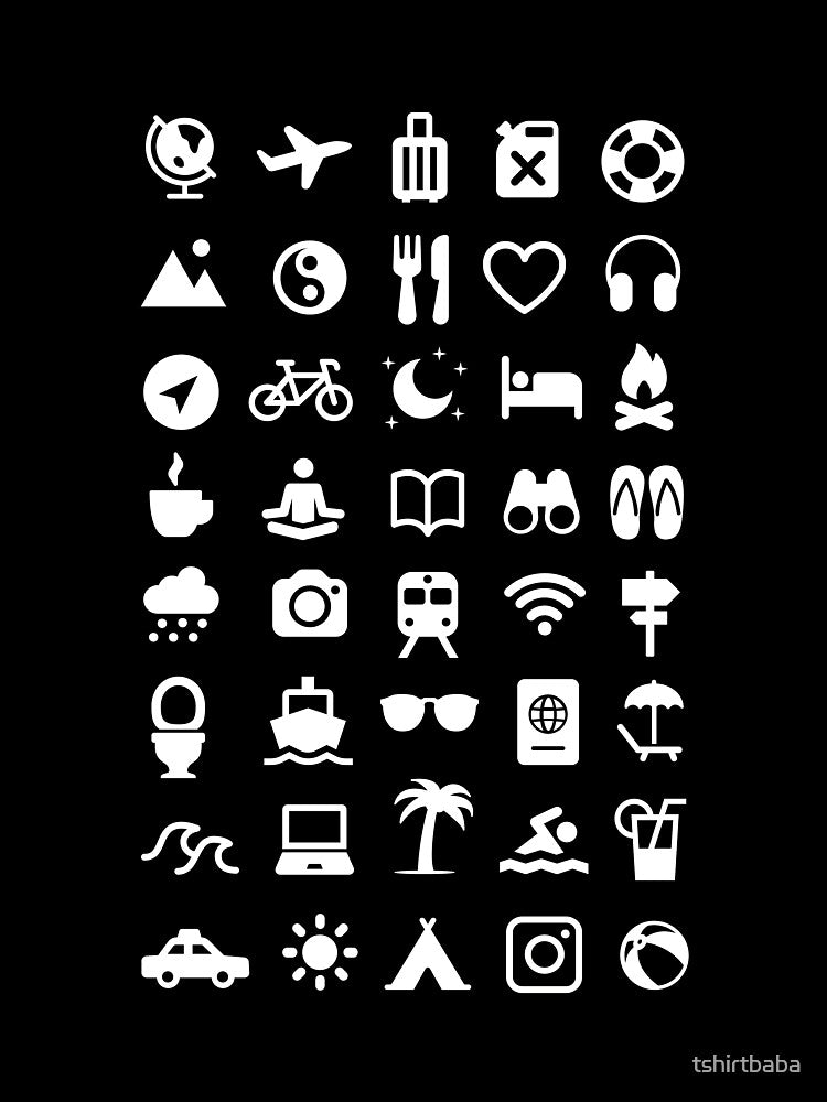 Travel icons by tshirtbaba