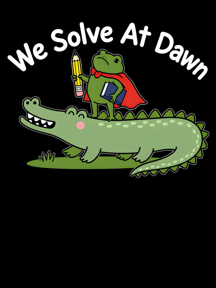 We Solve At Dawn Funny Math Teacher Art by coracssnpt