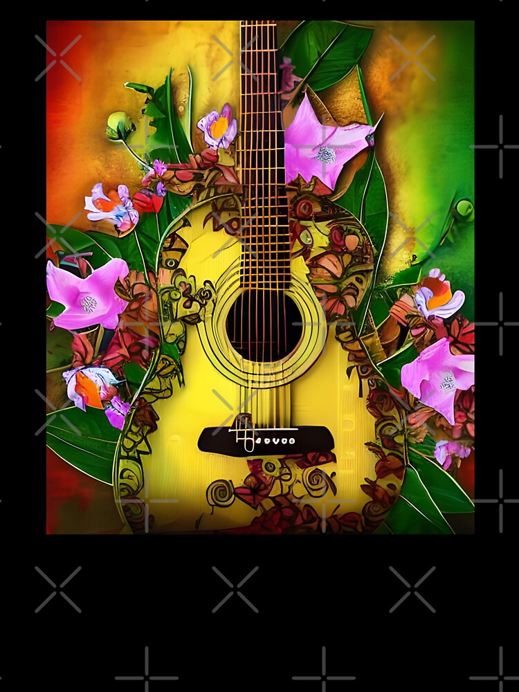 Nature Guitar with Flower by gramizzia