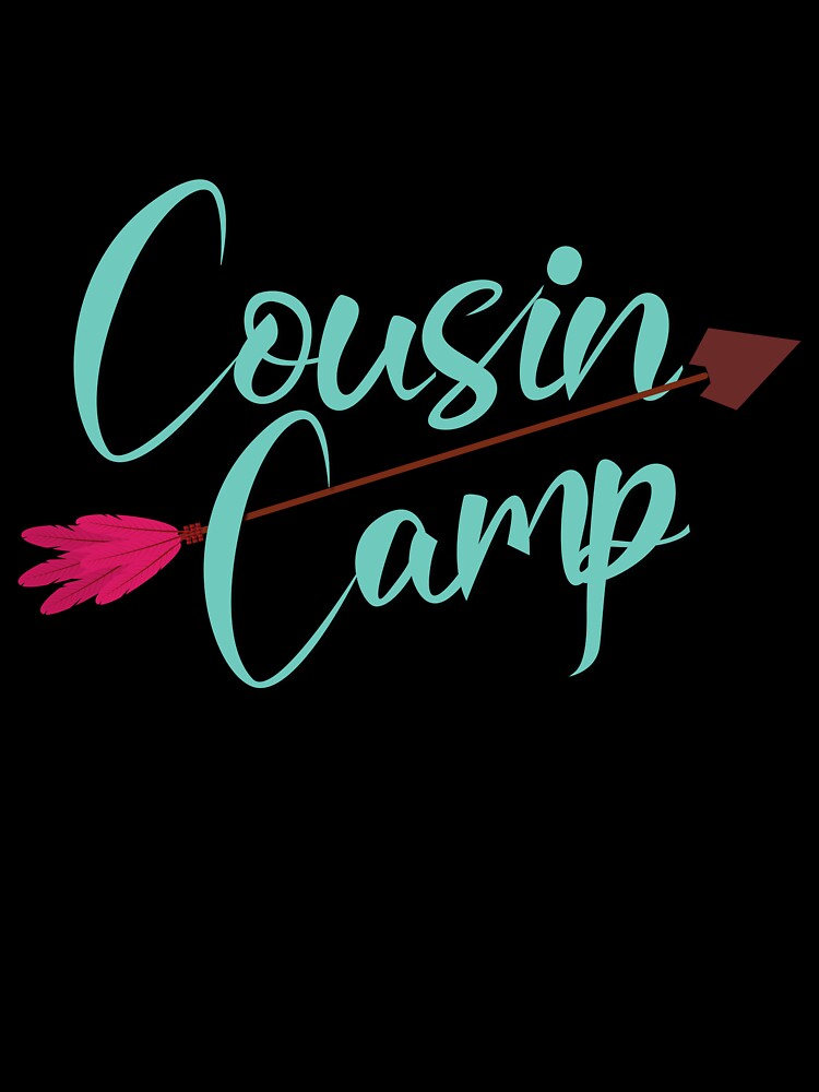 Cousin Camp Typography T-Shirt – Matching Family Reunion Design by PixelWaveBD