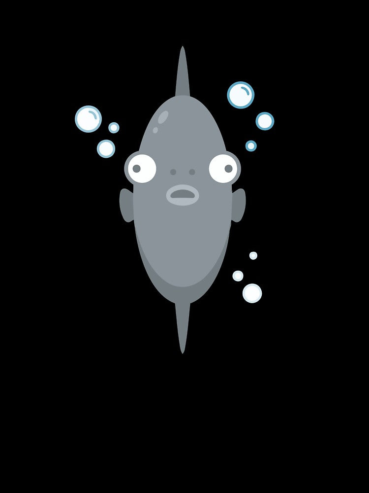 No Thoughts Just Floating Ocean Sunfish by Petzzz