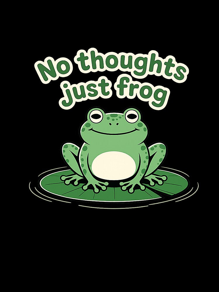 No Thoughts Just Frog by KiriStudio