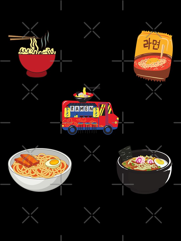 noodles sticker pack by AGDesignstore