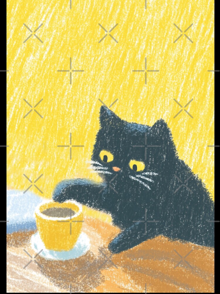 Paw Dipping Black Cat by itsallaboutcats