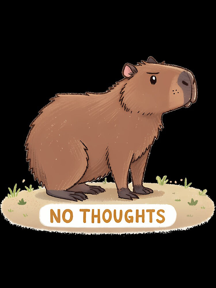 No Thoughts Head Empty Capybara by rnjqgiqk33
