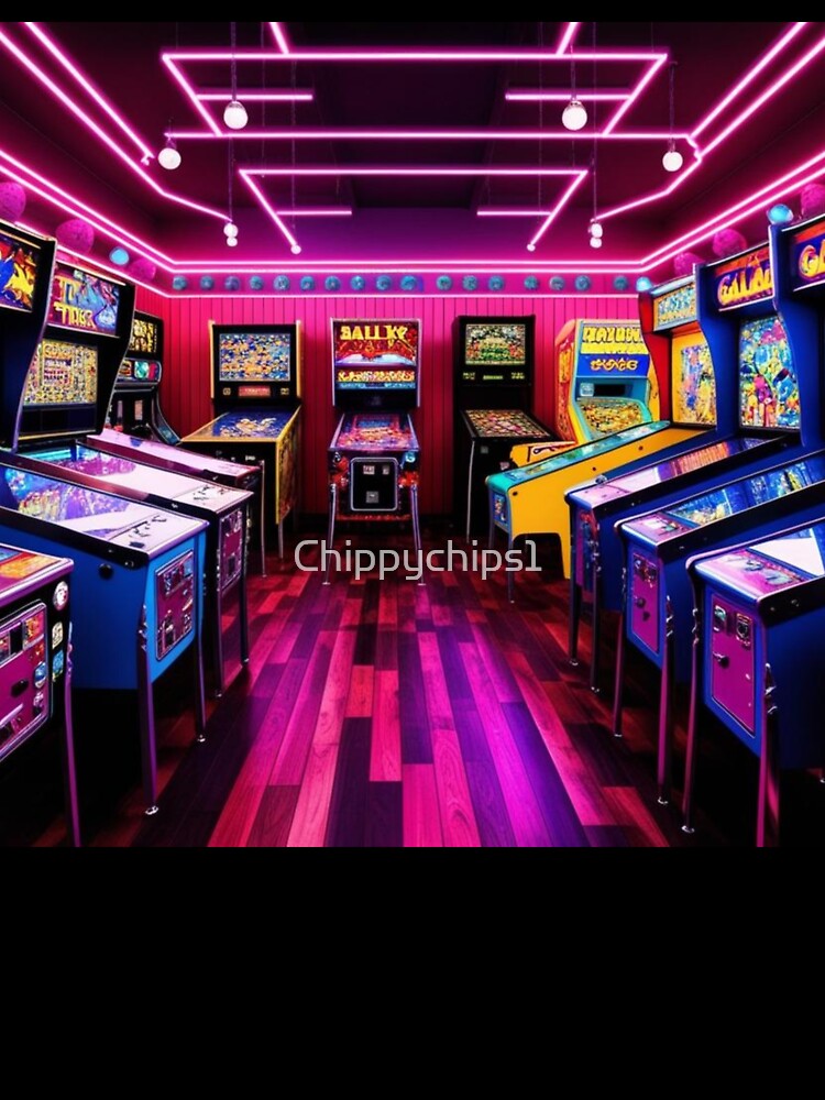 Neon Nostalgia: Retro Arcade Pinball Adventure by Chippychips1