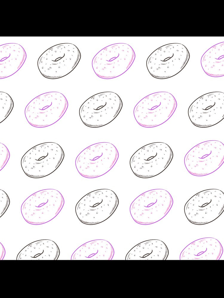 Cute Bagel Pattern Design by shopsimply