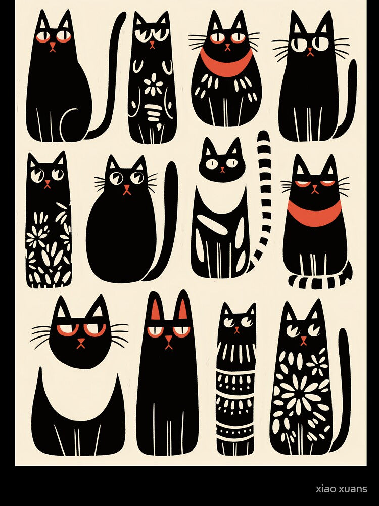 Funny Black Cat by xiao xuans