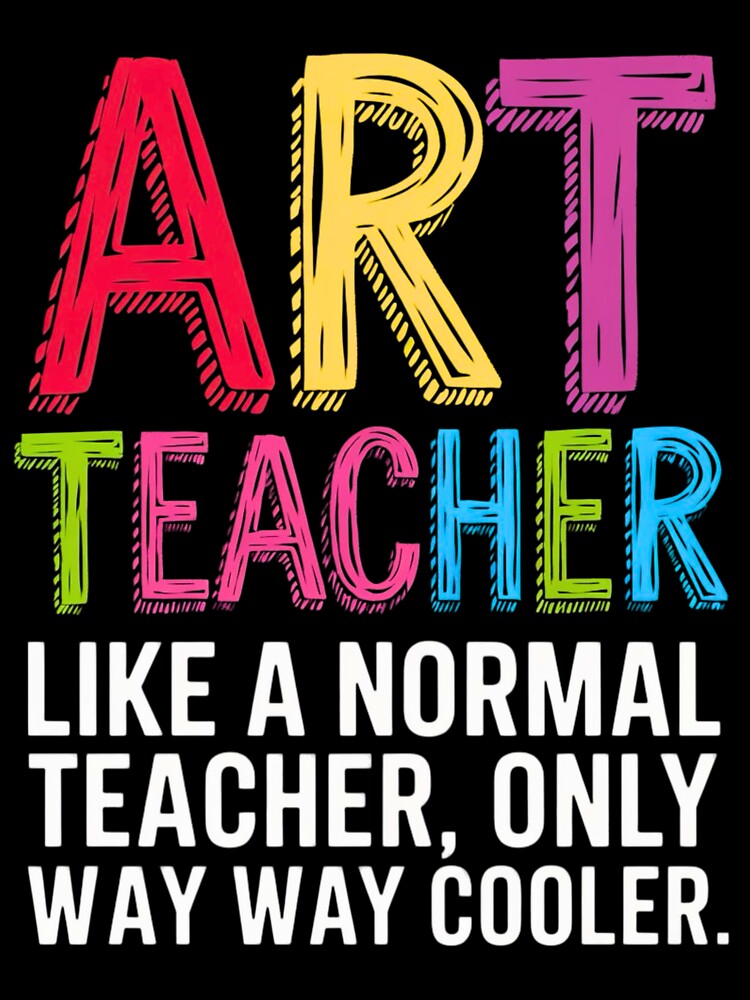 Creative Art Teacher Design – Fun Sketch-Style Educator Theme by BunBuntheDog-