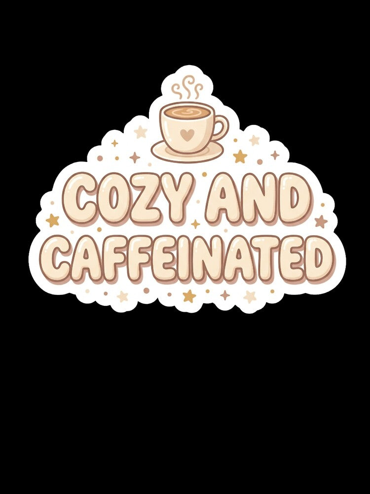 Cozy And Caffeinated Aesthetic Coffee Sticker by CutePlix