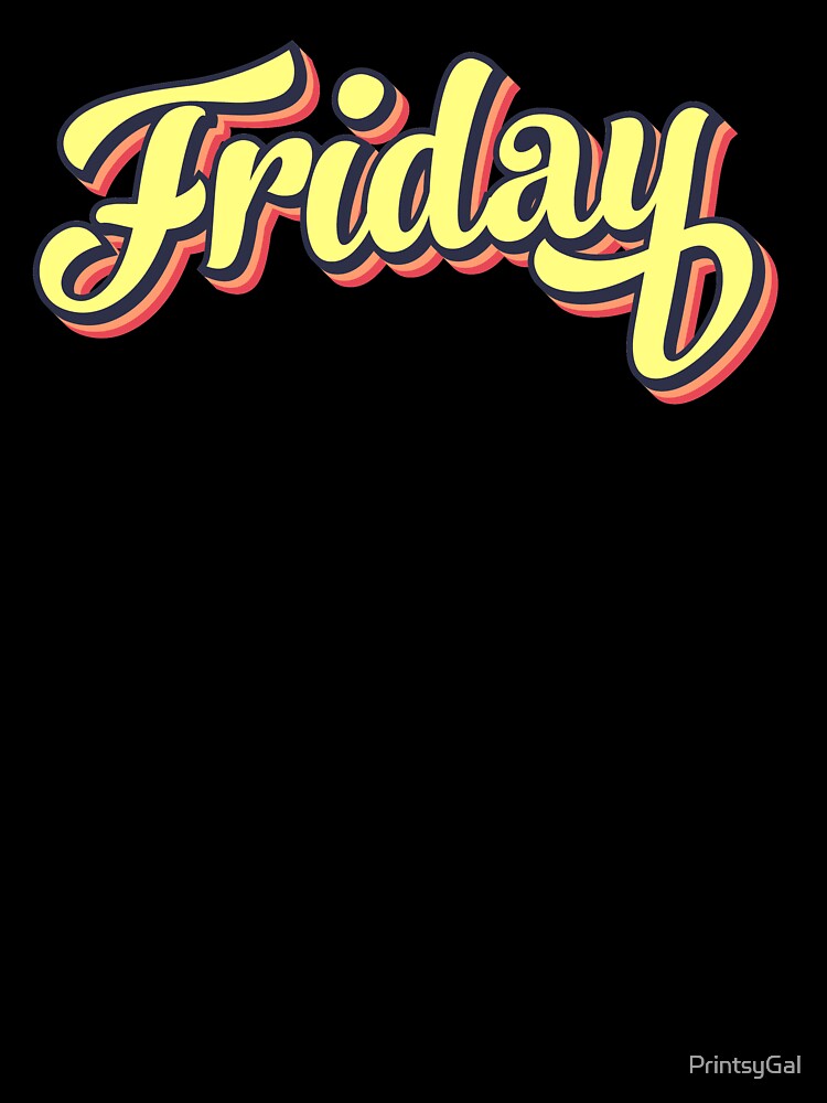 Retro colorful font friday by PrintsyGal