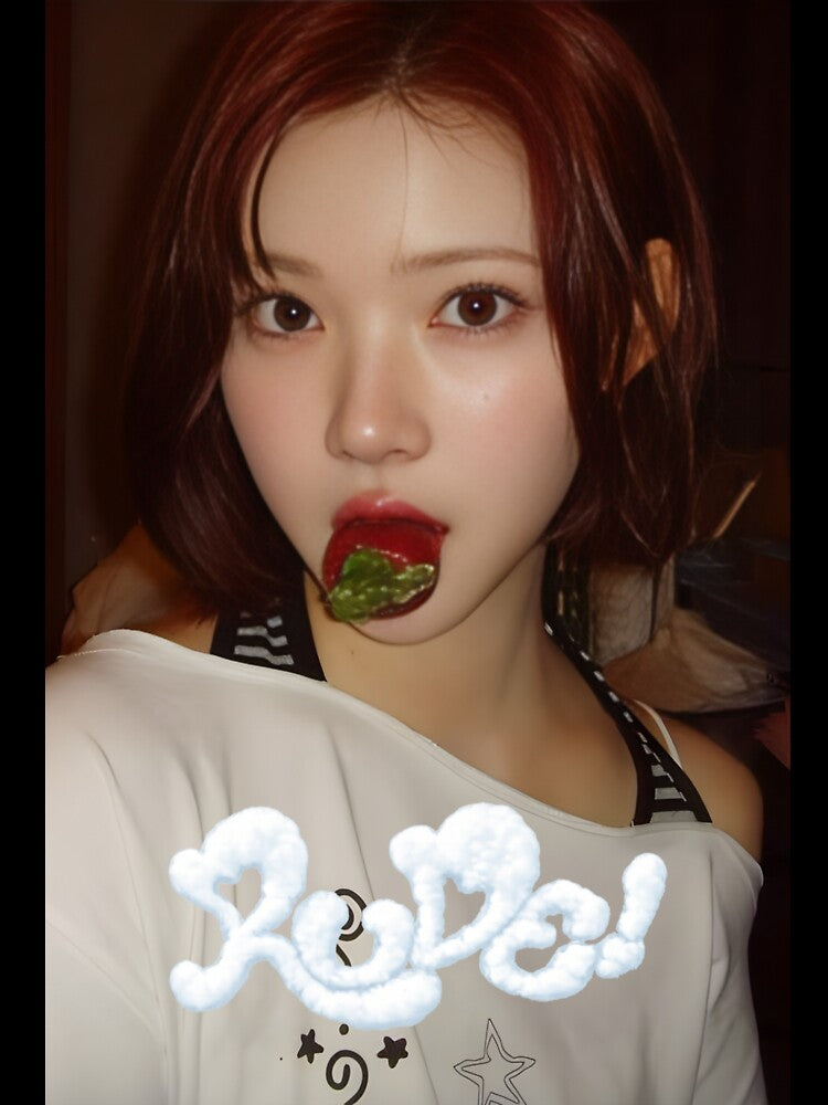 Hearts2Hearts Jiwoo Rude Unofficial K-pop Sticker Design by Valereekmerch