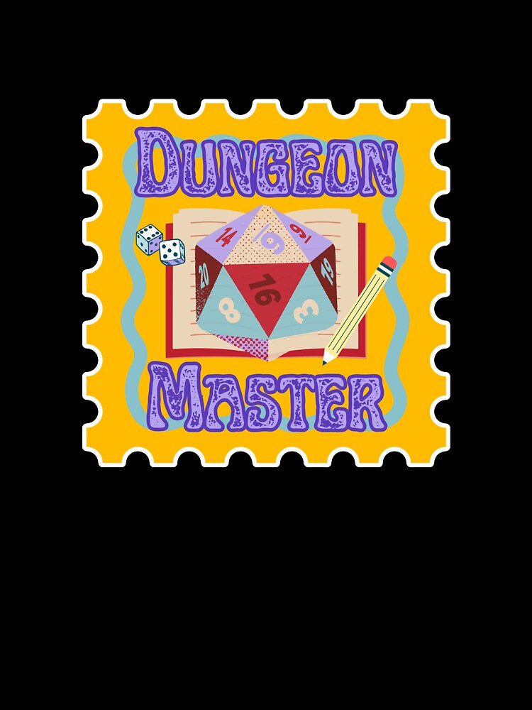 DnD Class Stamp - The Dungeon Master (DM) by KJBlueDraws