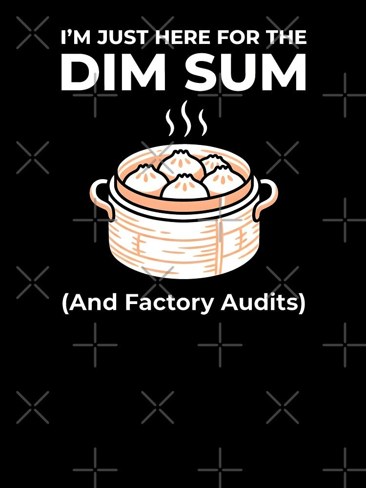 Minimalist Bamboo Steamer Dim Sum Factory Audit Art by SplashTastic