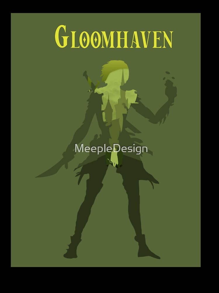 Gloomhaven Scoundrel - Minimalist Silhouette Poster Style - Board Game Art by MeepleDesign