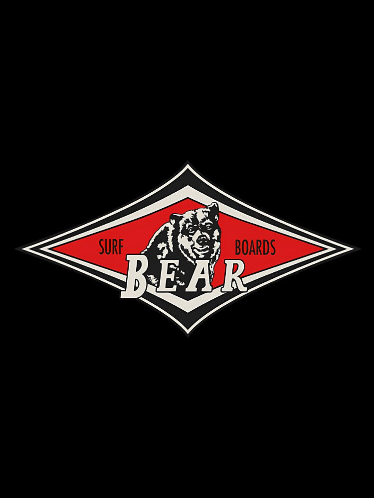 Vintage Surfing Bear Big Wednesday Cult Surfboard Red Surf Logo Diamond Retro T Shirt by JonasKroger9