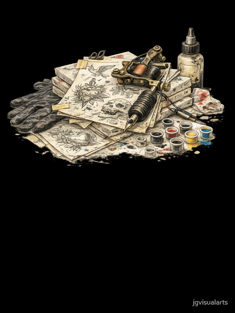 Tattoo Artist Studio Tools and Supplies by jgvisualarts
