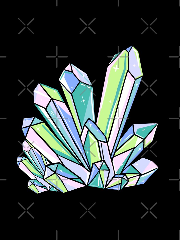 Stunning rainbow green and blue pastel crystal cluster by ArtistryByColls