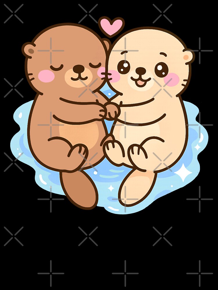 Significant Otters Holding Hands by TinyPanic