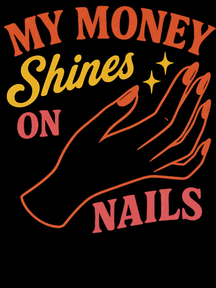 My Money Shines on Nails – Retro Nail Art Design by Meandmyshop