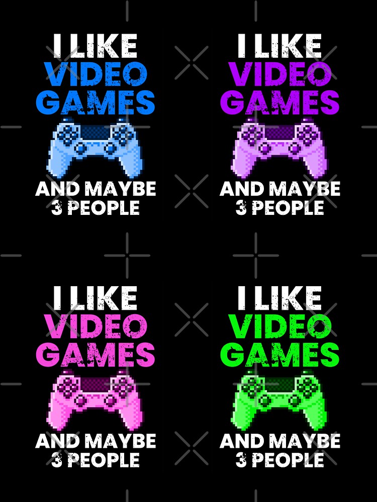 I Like Videogames and Maybe 3 People, Sticker Pack by FNStuff