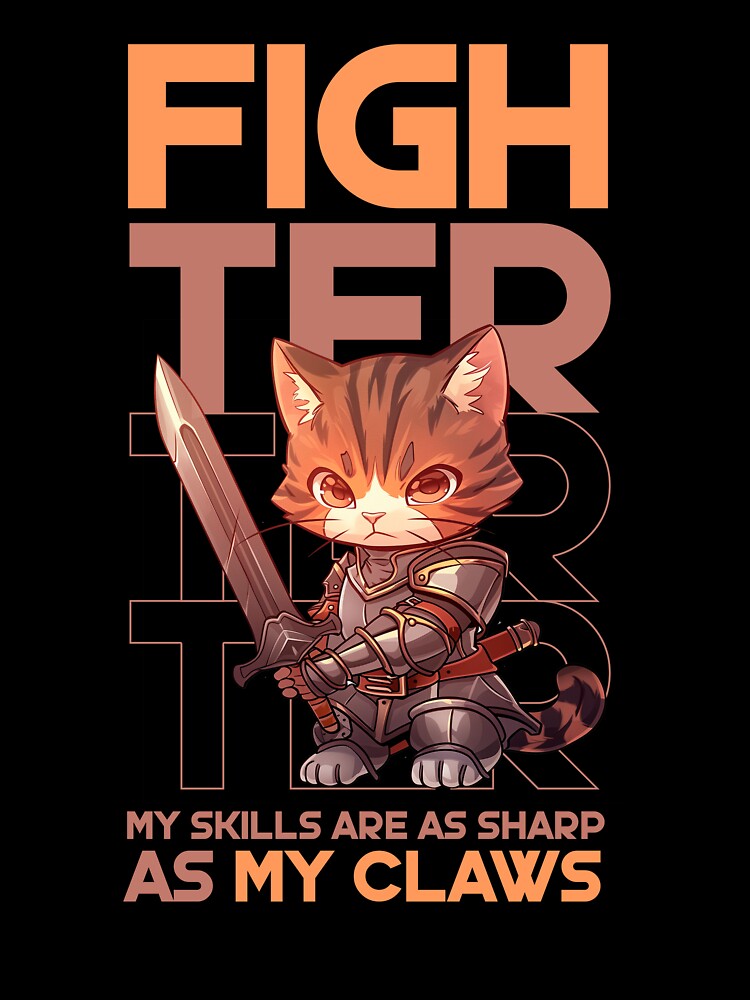 Fighter Cat by Not Enough Mana - RPG Stuff