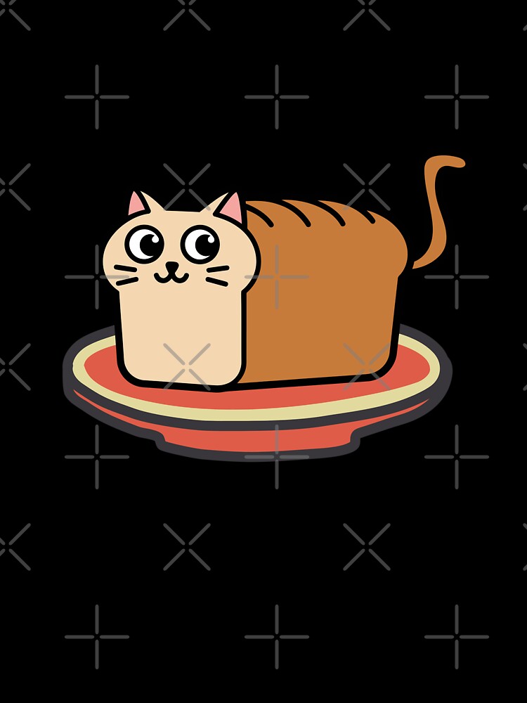 Loafing Around with Purr-pose – Funny Cat Bread Pun Design | Cute Kawaii Cat Lover Gift by The BeeKind Space by TheBeeKindSpace