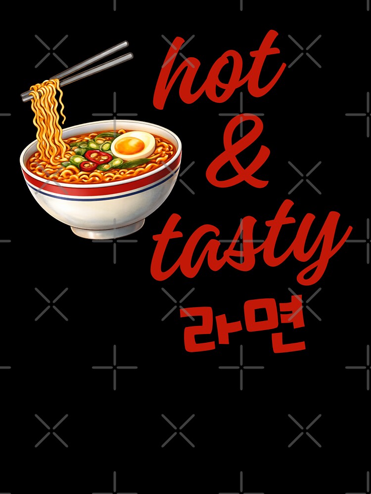 Hot & Tasty Ramyeon – Korean Spicy Noodle Soup Illustration by mycreastyle