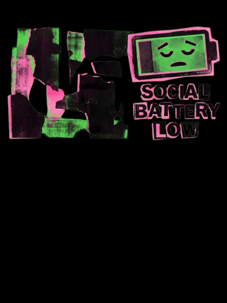 Social Battery Low Introvert Meme by Moodoncraft-