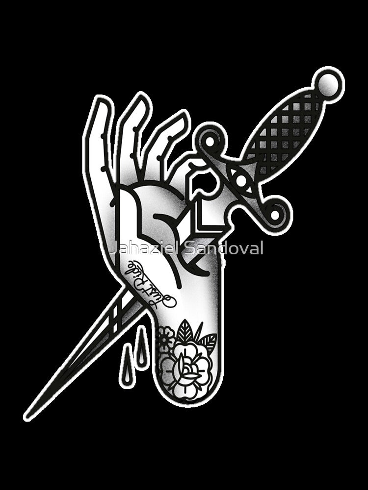 Hand and Dagger Tattoo Design by Jahaziel Sandoval