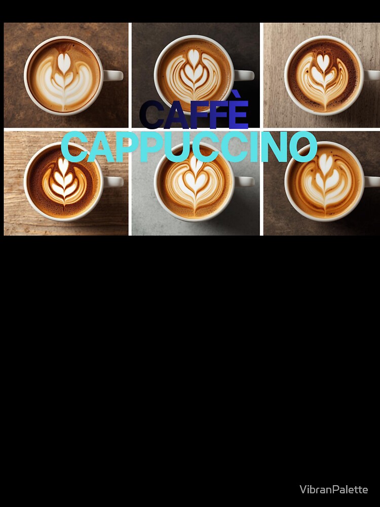 Latte Art Collection - Aesthetic Cappuccino Coffee Lover Design by VibranPalette