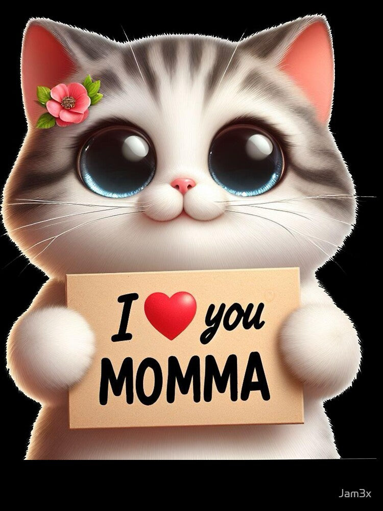 I love you momma cat lover by Jam3x