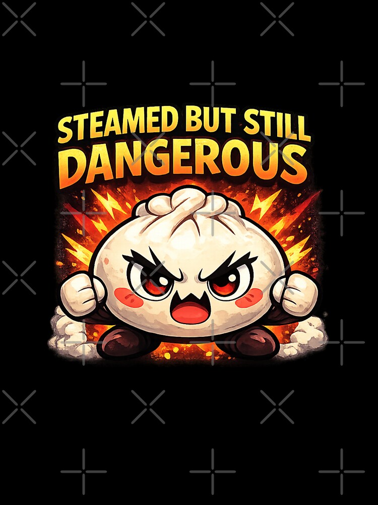 Steamed But Still Dangerous – Power Puff Bao Bun Anime Shirt by Kevin Shearer