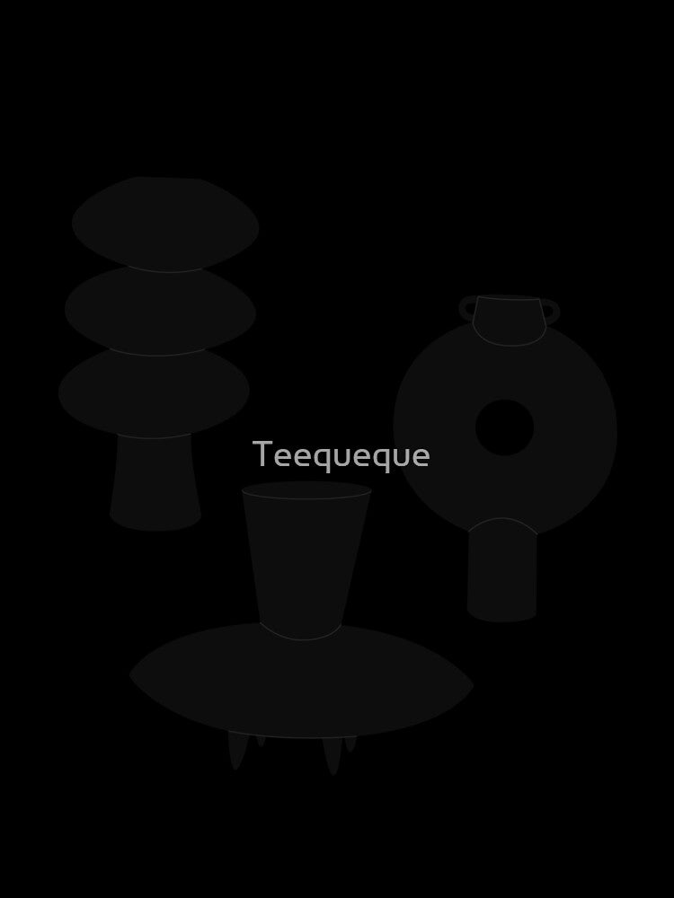 Black pottery vase by Teequeque