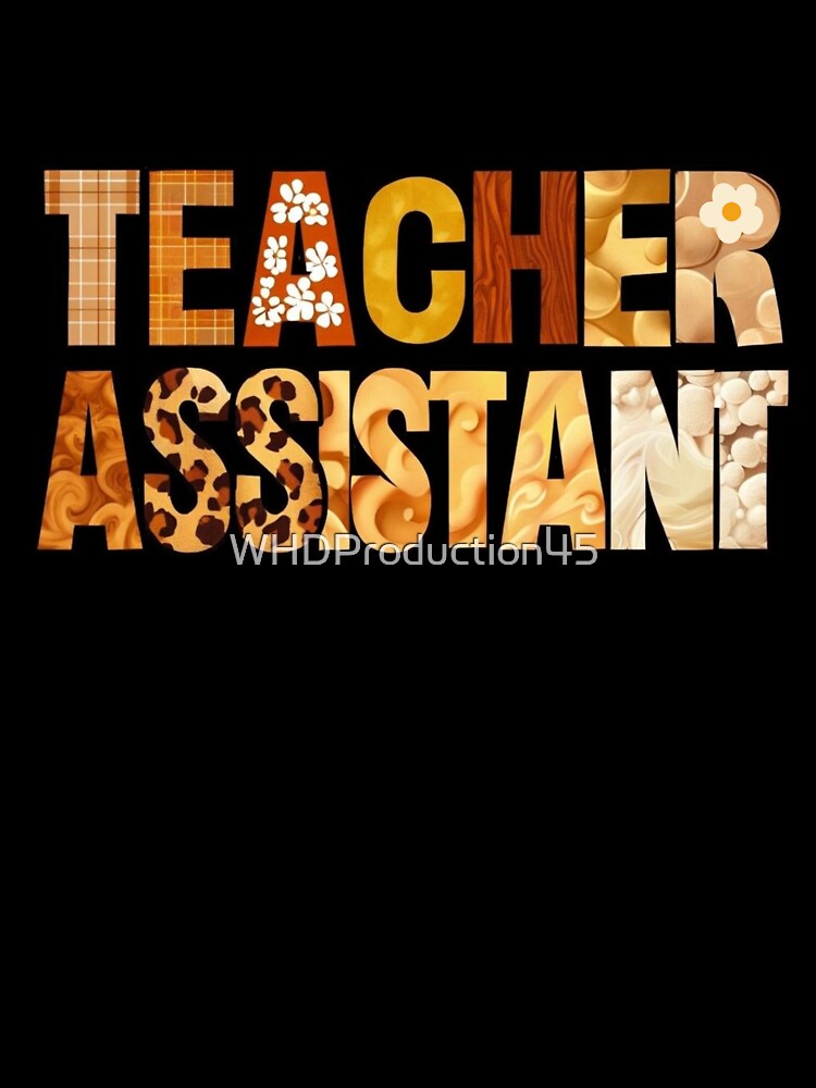 Teacher Assistant Appreciation Design | Retro Pattern Text Art by WHDProduction45
