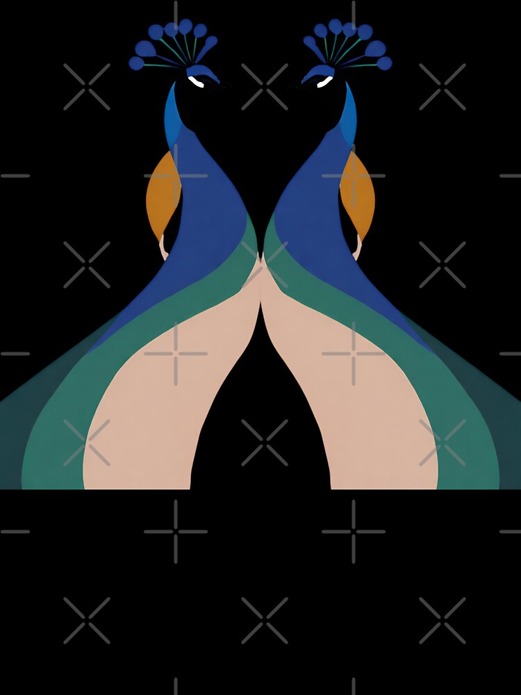 MINIMALIST TWIN PEACOCK DESIGN by asudesign