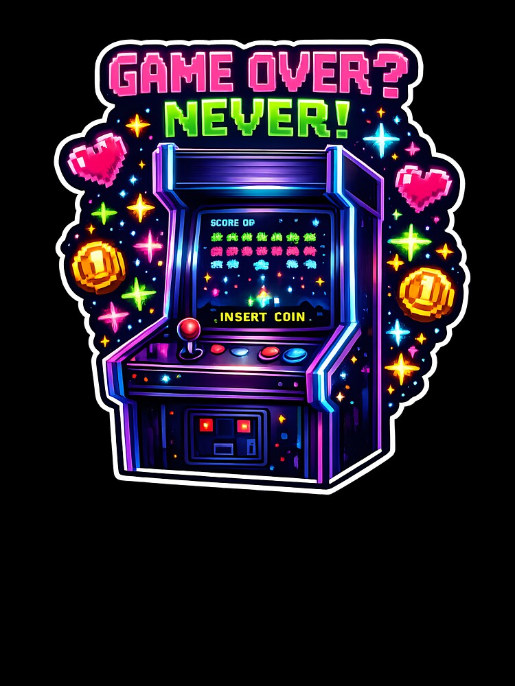Game Over Never Retro Arcade by Orca Chuckle Studios