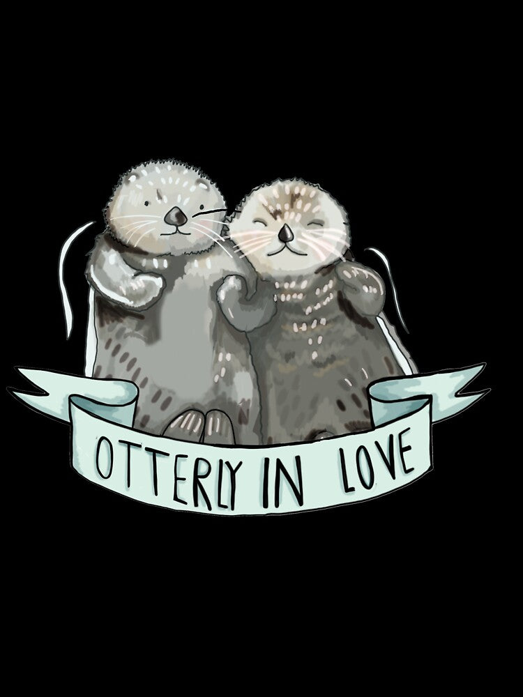Otterly in Love by RiceDrawings