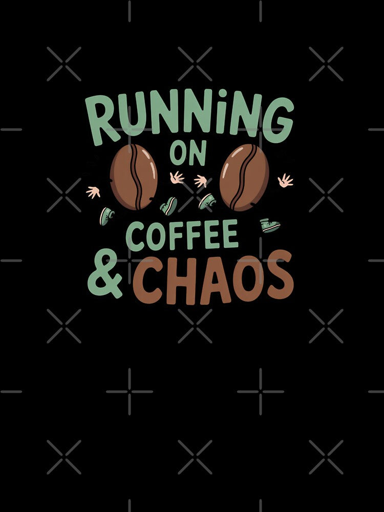Running On Coffee And Chaos Mom Life Coffee Sticker by Lulunza